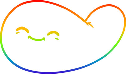 rainbow gradient line drawing cartoon gall bladder