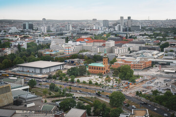 Aerial view of Berlin with Saint Matthew Church - Berlin, Germany