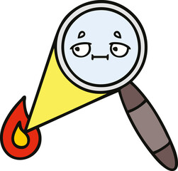 cute cartoon magnifying glass