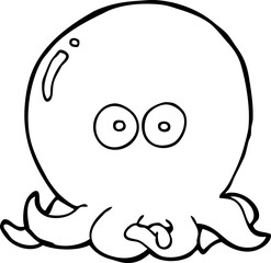 Obraz premium cartoon octopus
