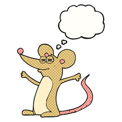 thought bubble cartoon mouse