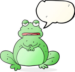 speech bubble cartoon frog