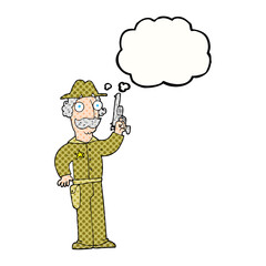 thought bubble cartoon sheriff