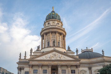 Fototapeta na wymiar German Cathedral at Gendarmenmarkt Square - Berlin, Germany