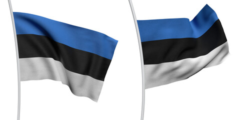 Estonia Two Model ALPHA BACKROUND Flag