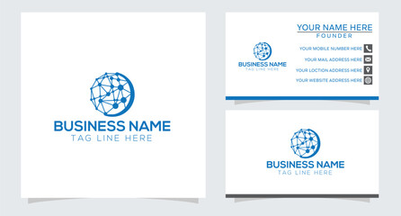 Global Network Logo Technology Logo  Software Logo Design 
