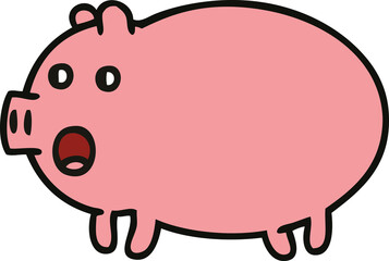 cute cartoon pig