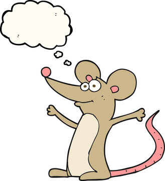 thought bubble cartoon mouse