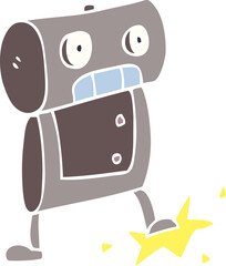 cartoon doodle robot