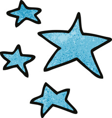 Obraz premium cartoon doodle stars