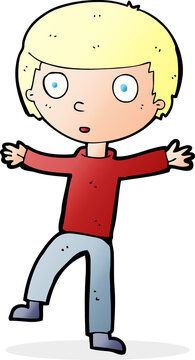 recommend clip art: cartoon startled boy