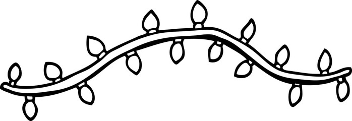 line drawing cartoon vine with leaves © lineartestpilot