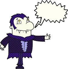 comic book speech bubble cartoon vampire