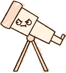 Telescope Chalk Drawing