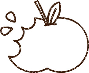 Apple Charcoal Drawing