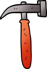 cartoon doodle hammer