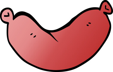 cartoon doodle sausage