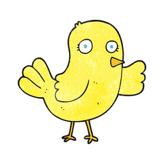 textured cartoon bird