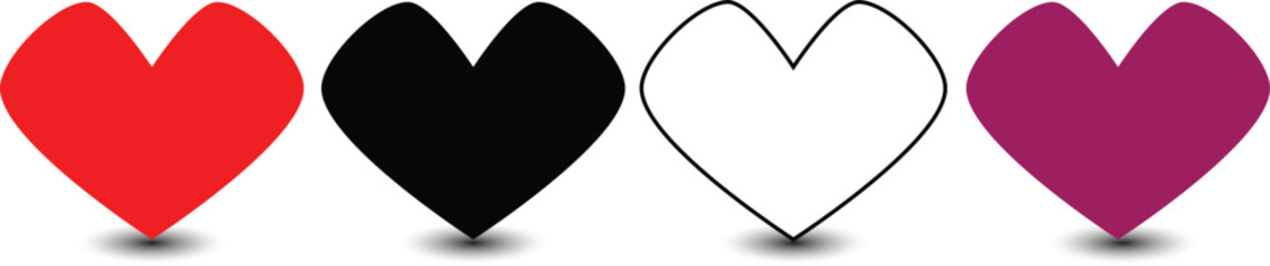 Fototapeta premium Sign of love hearts 