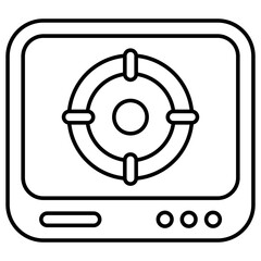 Trendy vector design of crosshair 