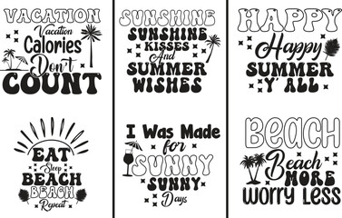 Summer SVG T-Shirt Design Bundle