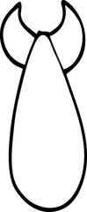 line drawing cartoon atomic bomb