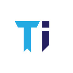 TI latter logo for company brand icon