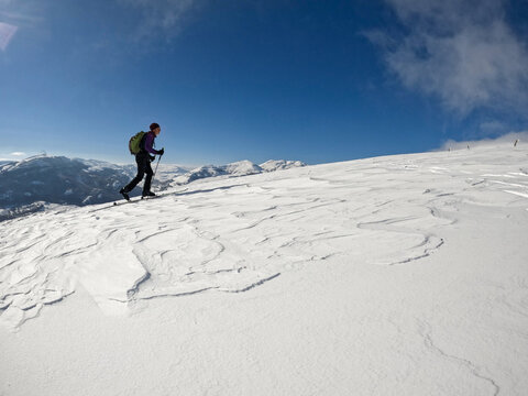 back country skiing, uphill