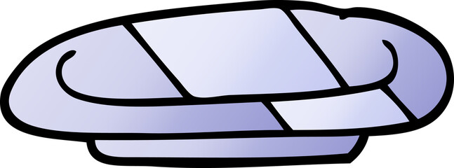 cartoon doodle plate