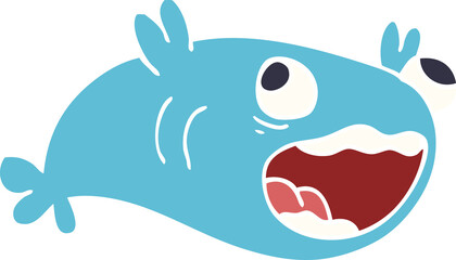 cartoon doodle of a fish