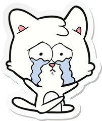 sticker of a cartoon cat