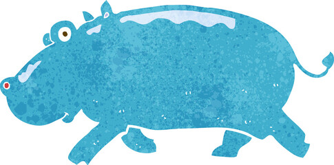 cartoon hippopotamus