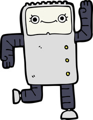 cartoon robot