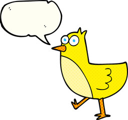 comic book speech bubble cartoon bird