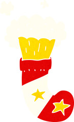 cartoon magic christmas stocking