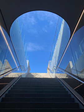 stairs and blue sky
