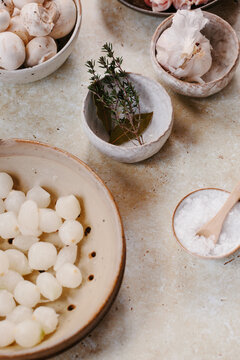 Ingredients for a beef stew