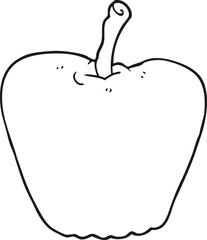 black and white cartoon apple