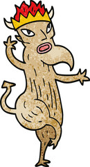 cartoon doodle devil