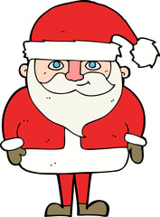 cartoon happy santa claus