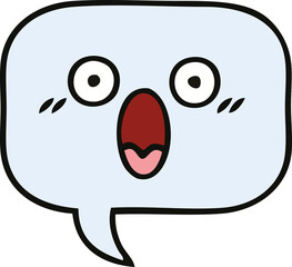 cute cartoon speech bubble