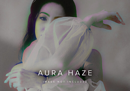 Aura Haze Image Effect Mockup