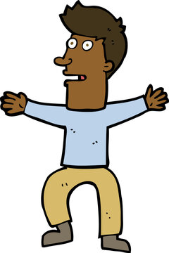 recommend clip art: cartoon startled man