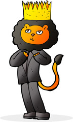 cartoon king of the beasts