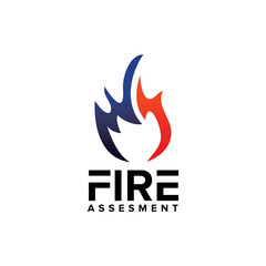 fire assessment company logo design