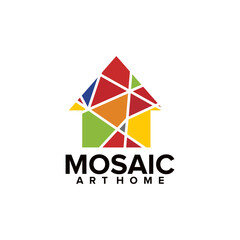 mosaic art home decoration logo design
