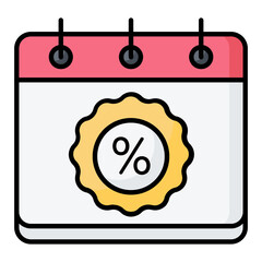 Black Friday Line Color Icon