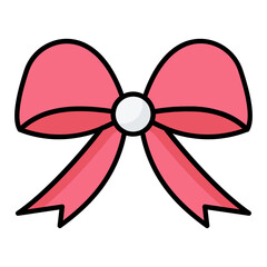Bowknot Line Color Icon