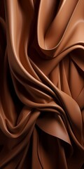 Fototapeta premium brown silk background, phone wallpaper, AI generative