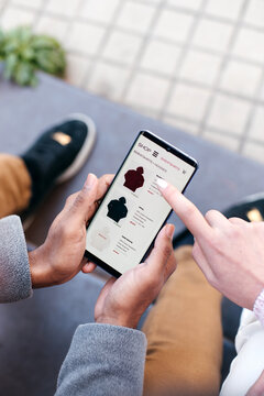 Online shopping on the mobile phone